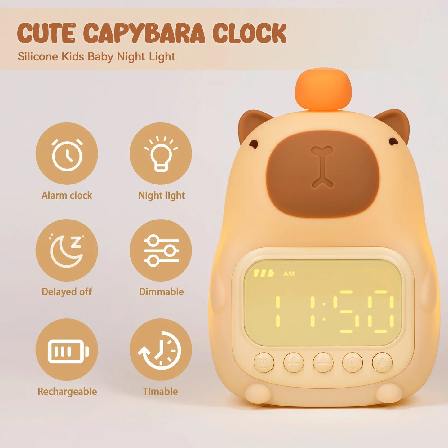 Kids Music LED Alarm Clock